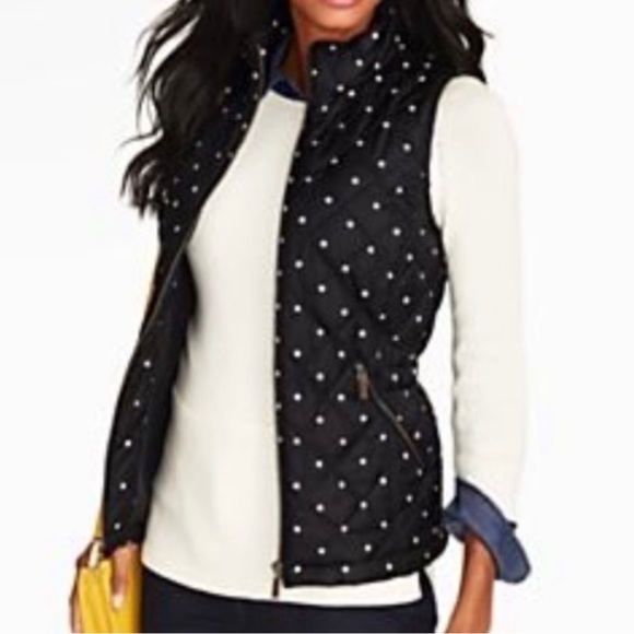 Talbots Jackets & Blazers - Talbots Polka Dot Down Vest
